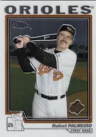 2004 Topps Chrome #353 - Rafael Palmeiro - Baltimore Orioles