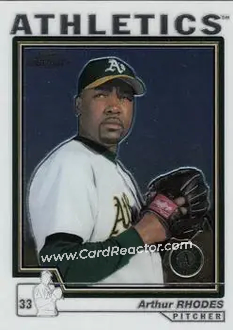 2004 Topps Chrome #367 - Arthur Rhodes - Oakland Athletics - Front