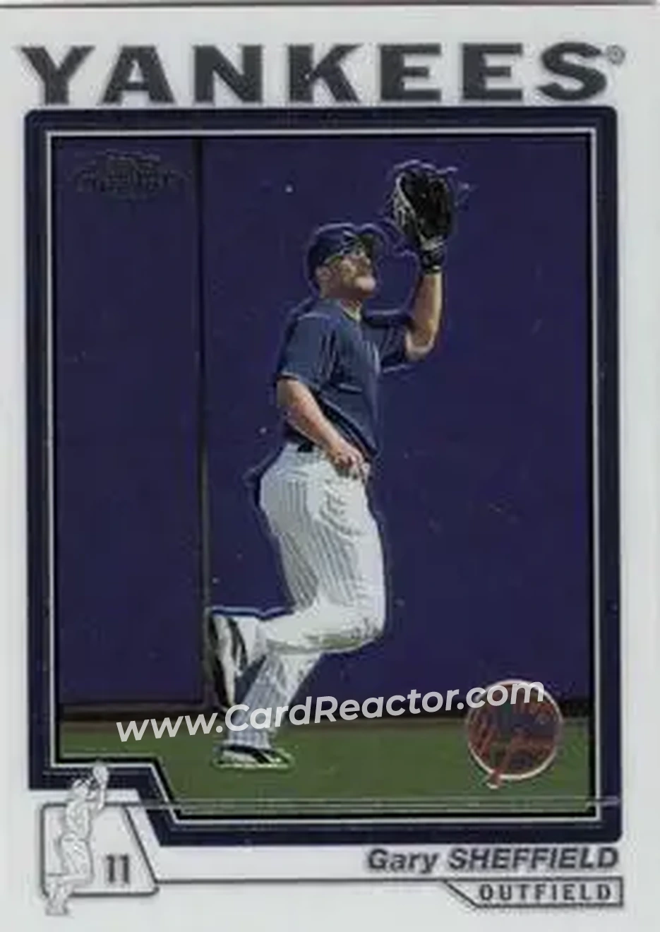 2004 Topps Chrome #370 - Gary Sheffield - New York Yankees - Front