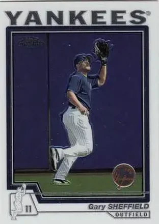 2004 Topps Chrome #370 - Gary Sheffield - New York Yankees