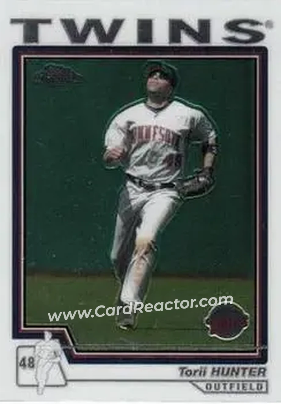2004 Topps Chrome #372 - Torii Hunter - Minnesota Twins - Front