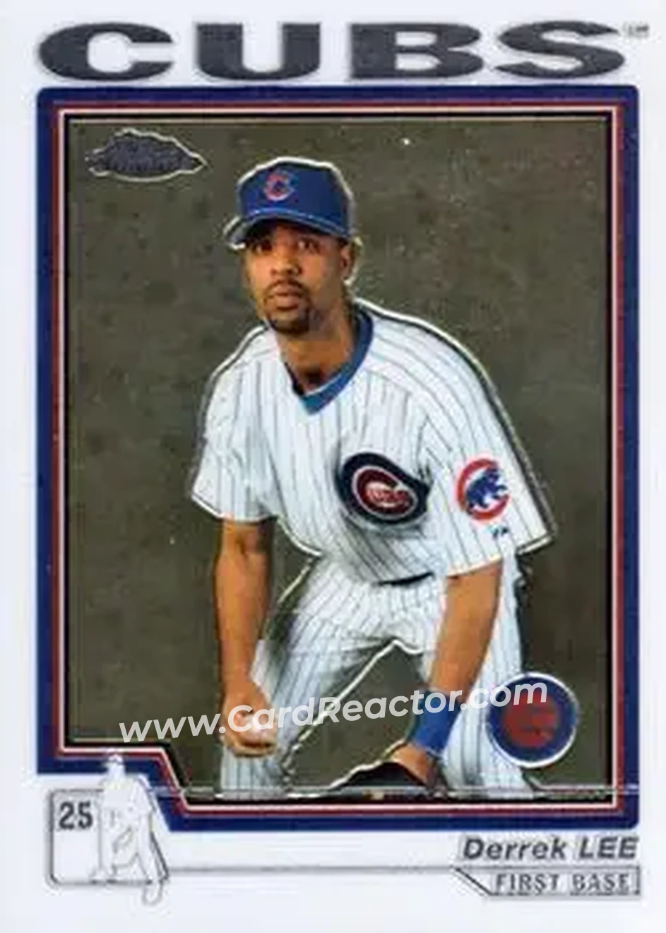 2004 Topps Chrome #373 - Derrek Lee - Chicago Cubs - Front