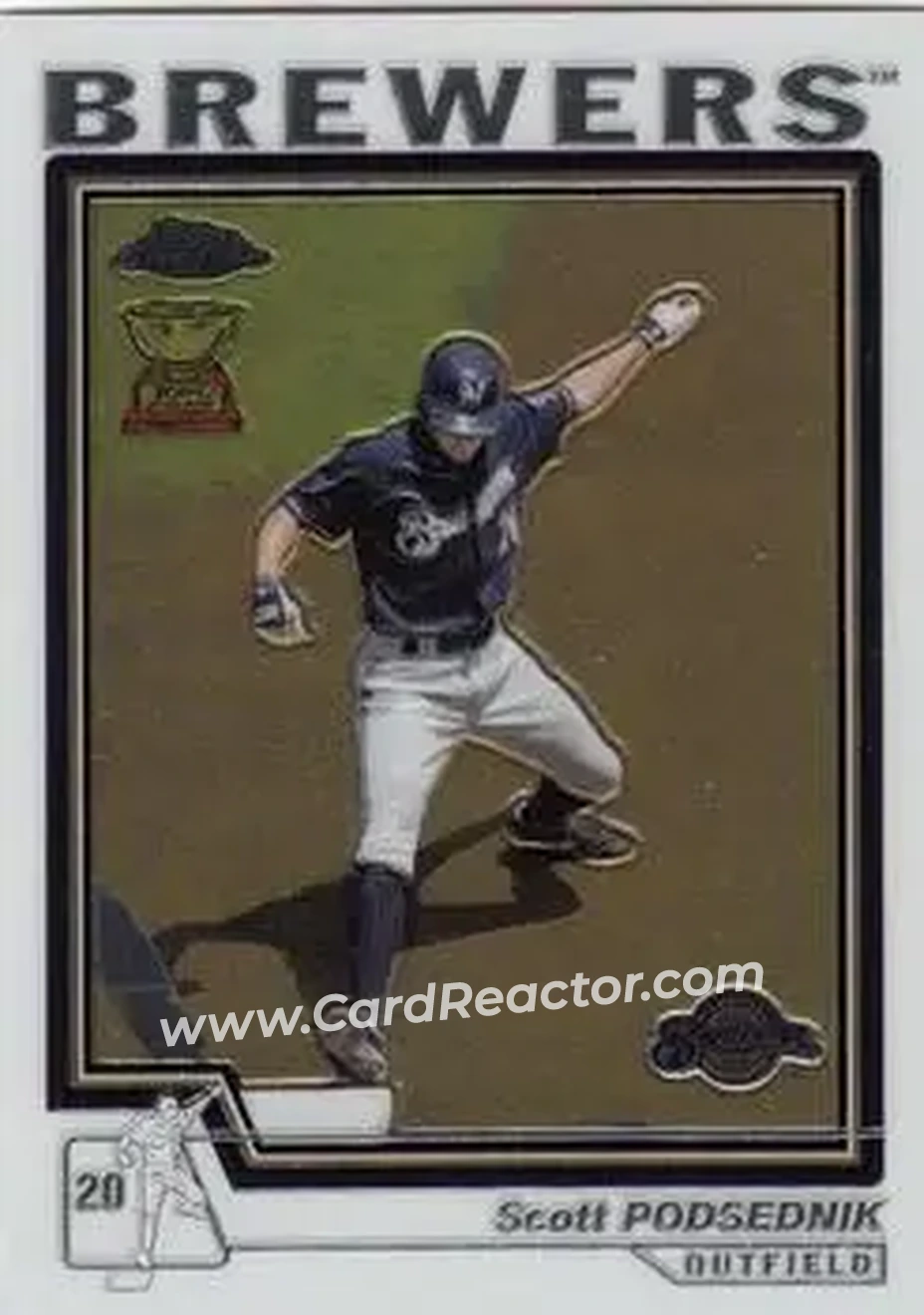 2004 Topps Chrome #378 - Scott Podsednik - Milwaukee Brewers - Front