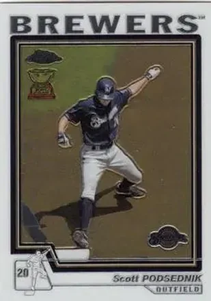 2004 Topps Chrome #378 - Scott Podsednik - Milwaukee Brewers