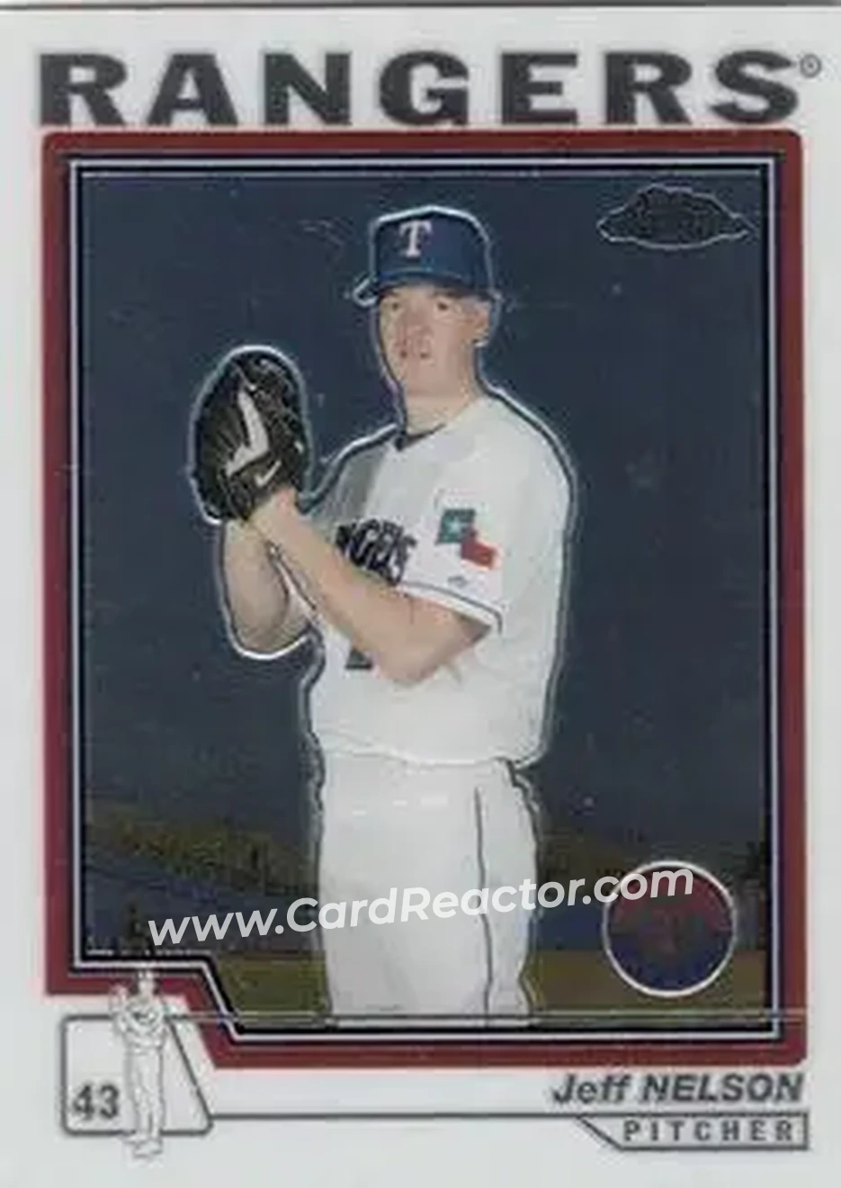 2004 Topps Chrome #382 - Jeff Nelson - Texas Rangers - Front