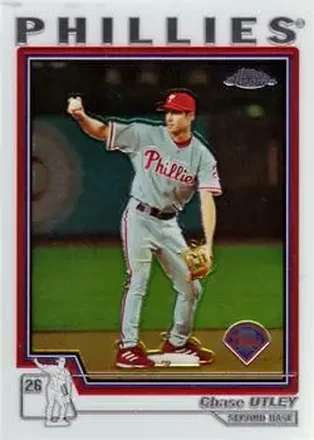 2004 Topps Chrome #383 - Chase Utley - Philadelphia Phillies