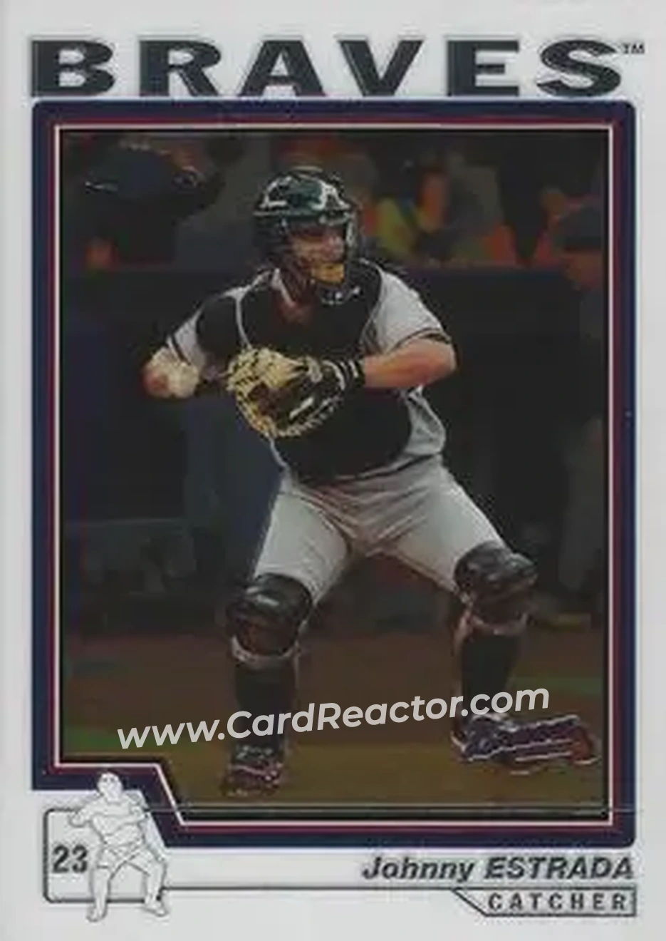 2004 Topps Chrome #397 - Johnny Estrada - Atlanta Braves - Front