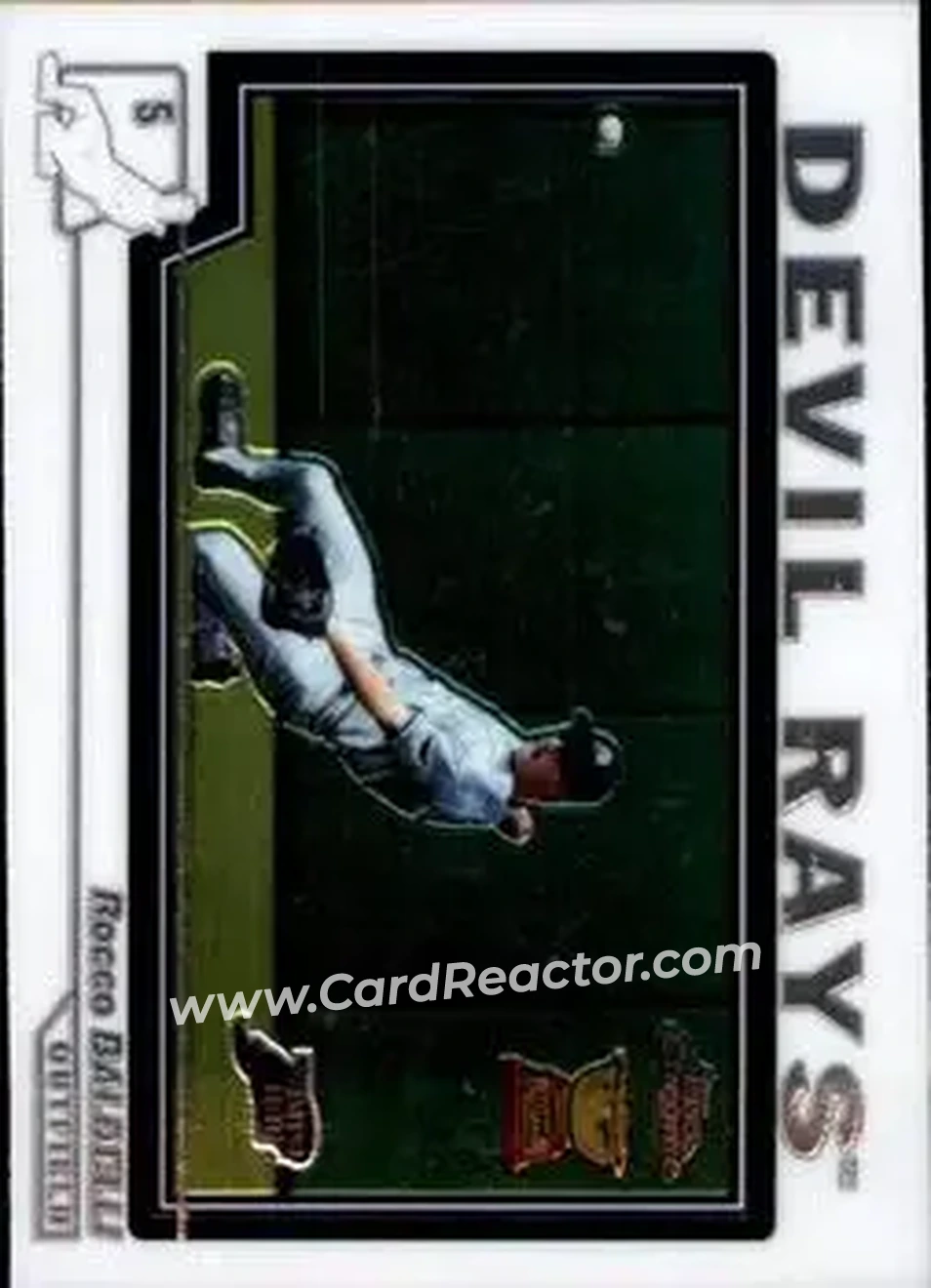 2004 Topps Chrome #107 - Rocco Baldelli - Tampa Bay Devil Rays - Front 2004 Topps Chrome #107 - Rocco Baldelli - Tampa Bay Devil Rays - Front