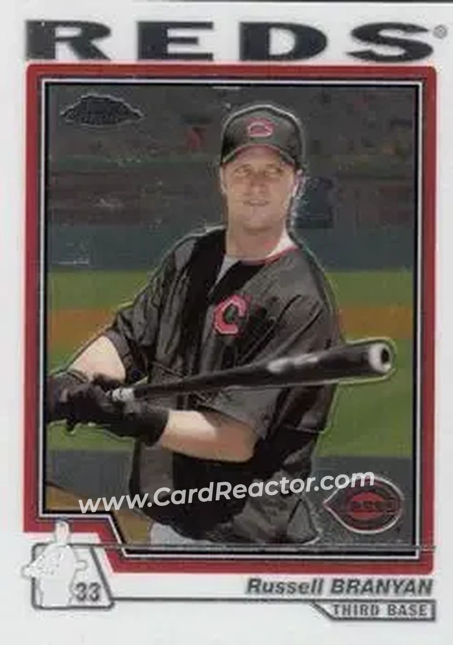 2004 Topps Chrome #109 - Russell Branyan - Cincinnati Reds - Front