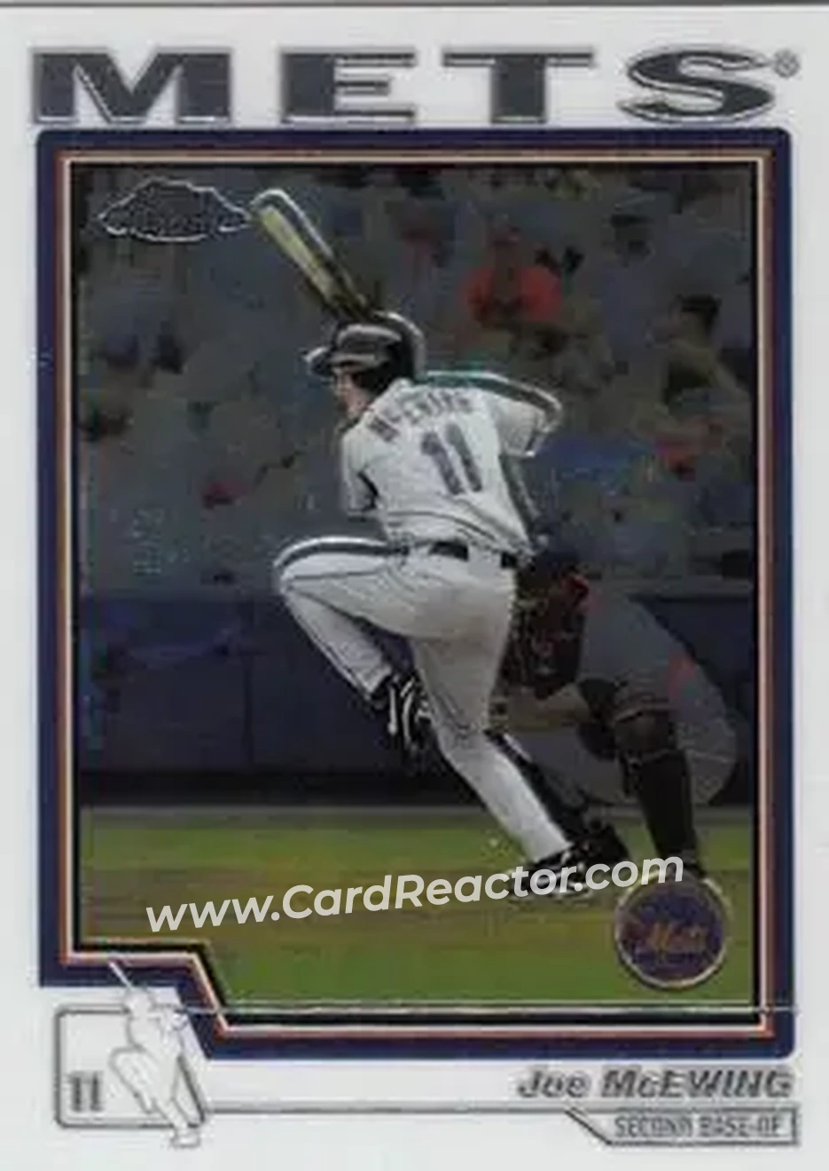 2004 Topps Chrome #133 - Joe McEwing - New York Mets - Front