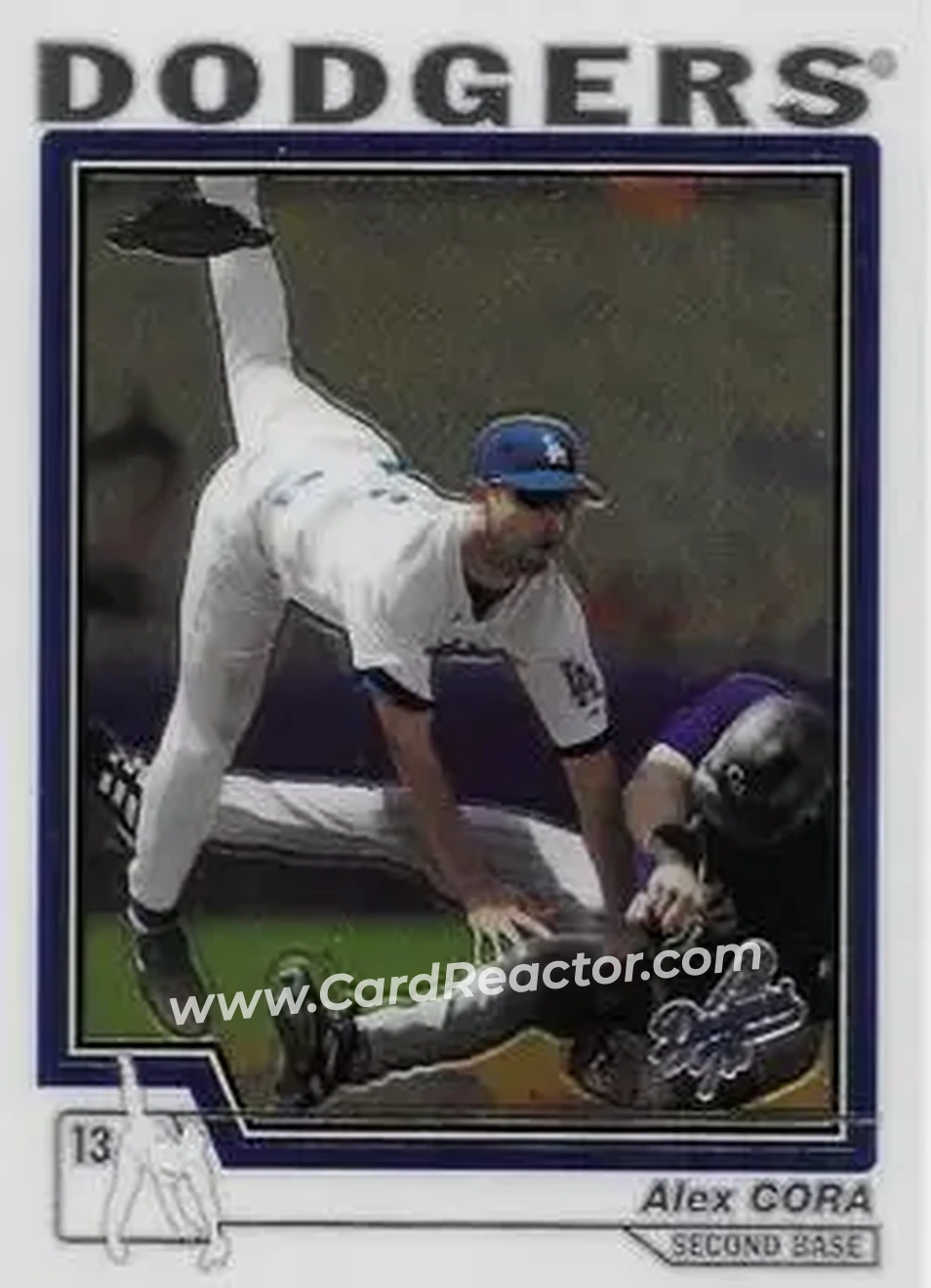 2004 Topps Chrome #134 - Alex Cora - Los Angeles Dodgers - Front