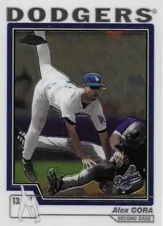 2004 Topps Chrome #134 - Alex Cora - Los Angeles Dodgers