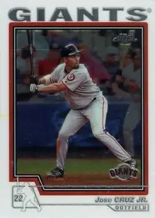 2004 Topps Chrome #135 - Jose Cruz - San Francisco Giants