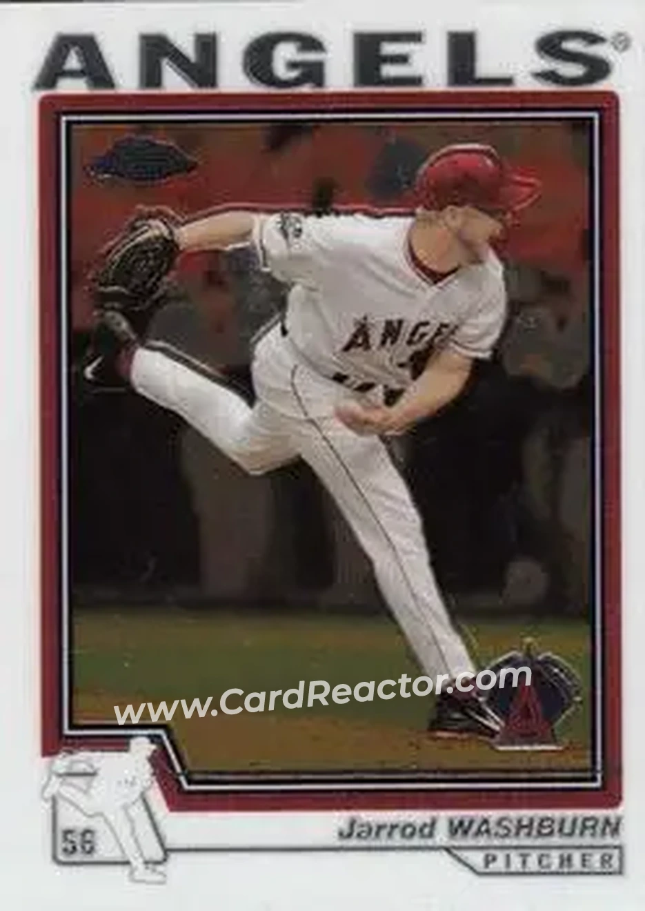 2004 Topps Chrome #139 - Jarrod Washburn - Anaheim Angels - Front