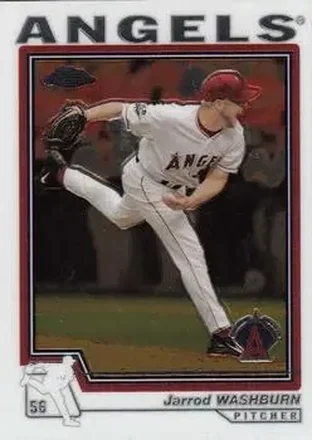 2004 Topps Chrome #139 - Jarrod Washburn - Anaheim Angels
