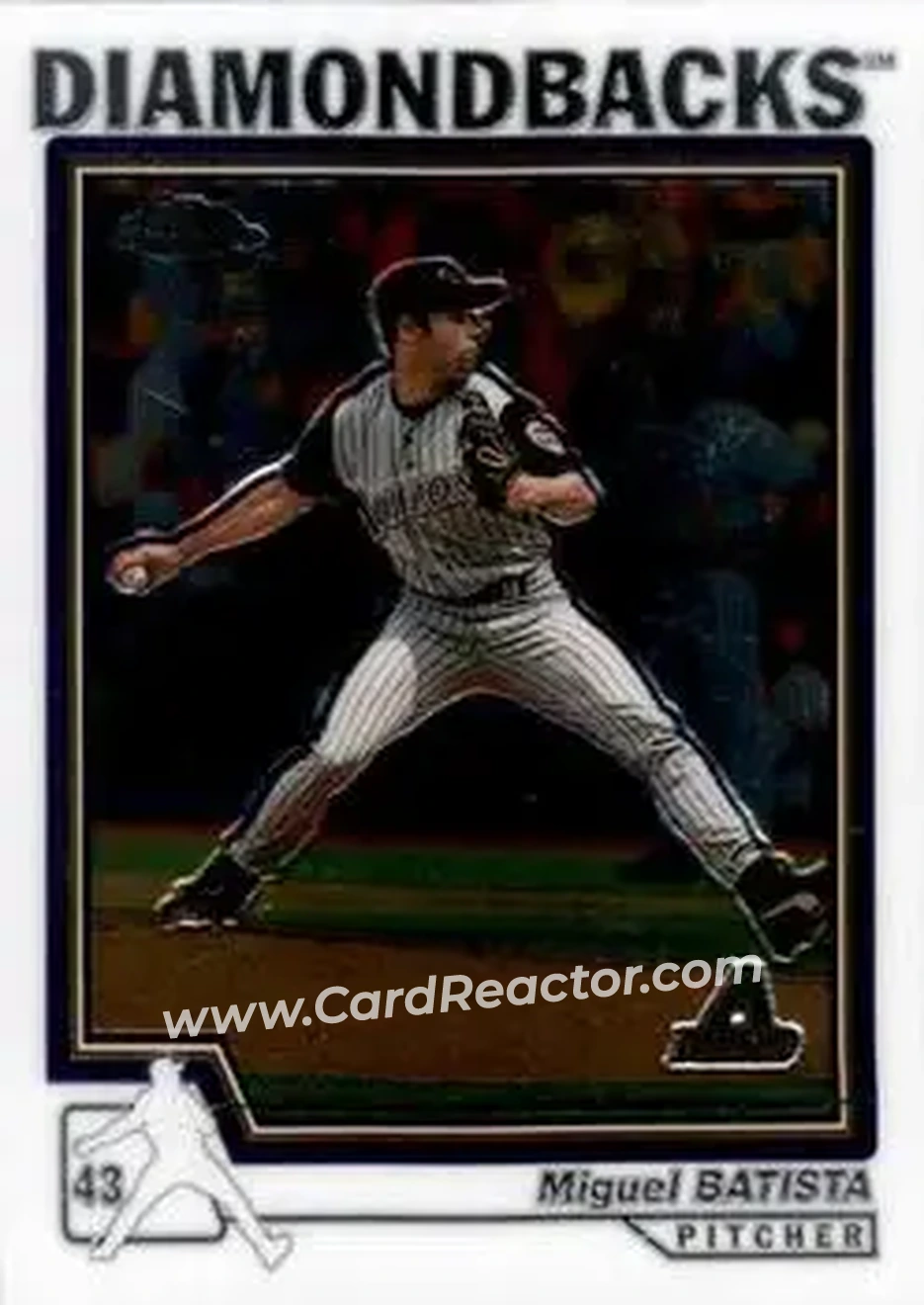 2004 Topps Chrome #142 - Miguel Batista - Arizona Diamondbacks - Front