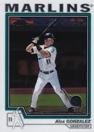 2004 Topps Chrome #144 - Alex Gonzalez - Florida Marlins