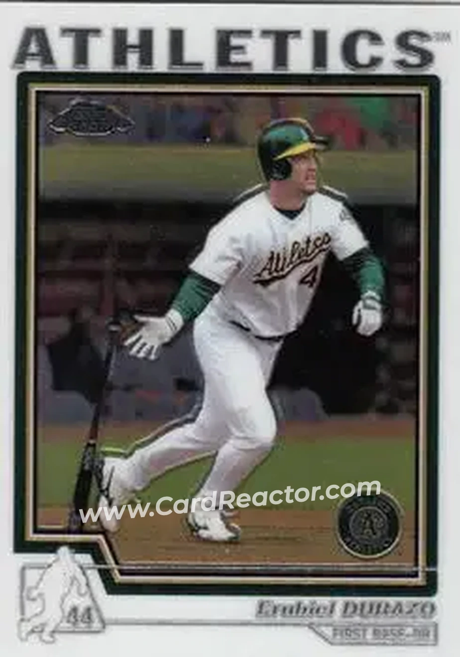 2004 Topps Chrome #151 - Erubiel Durazo - Oakland Athletics - Front