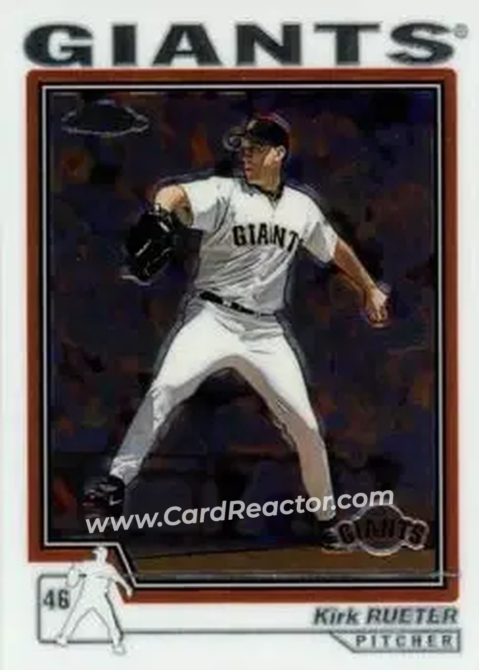2004 Topps Chrome #155 - Kirk Rueter - San Francisco Giants - Front