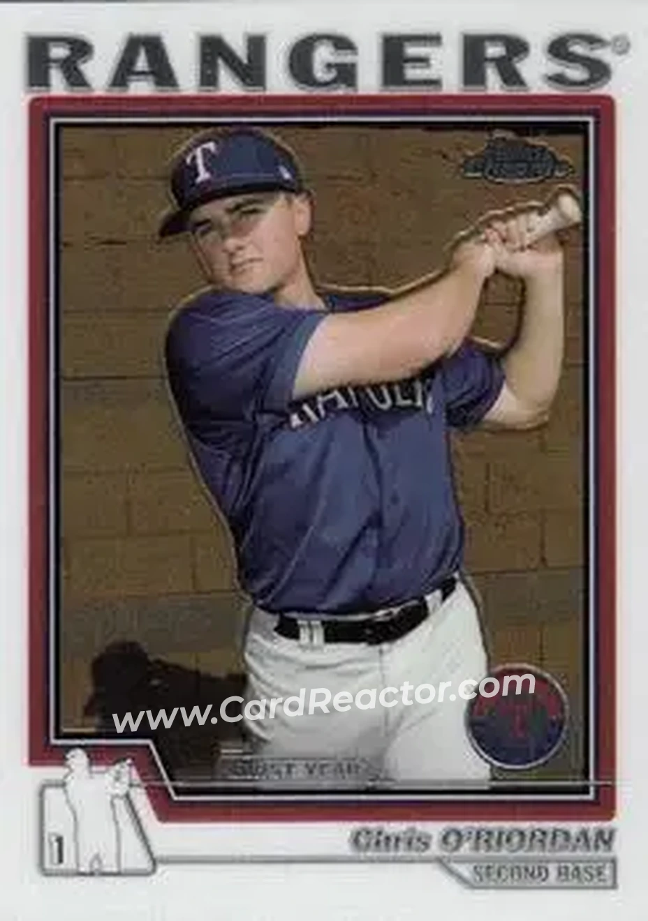 2004 Topps Chrome #216 - Chris O'Riordan - Texas Rangers - Front