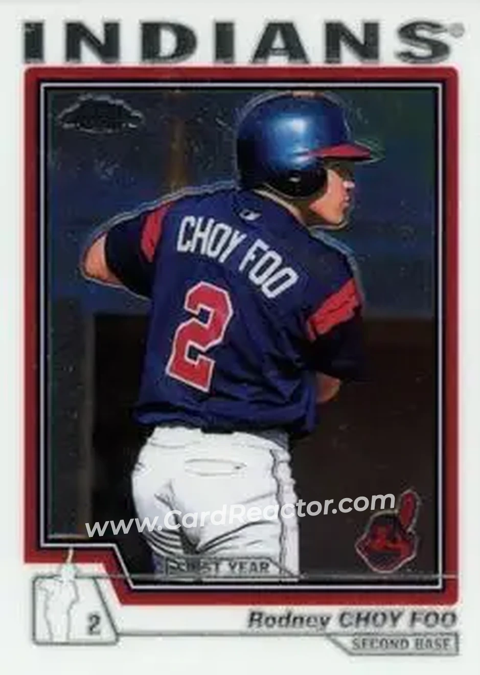 2004 Topps Chrome #217 - Rodney Choy Foo - Cleveland Indians - Front