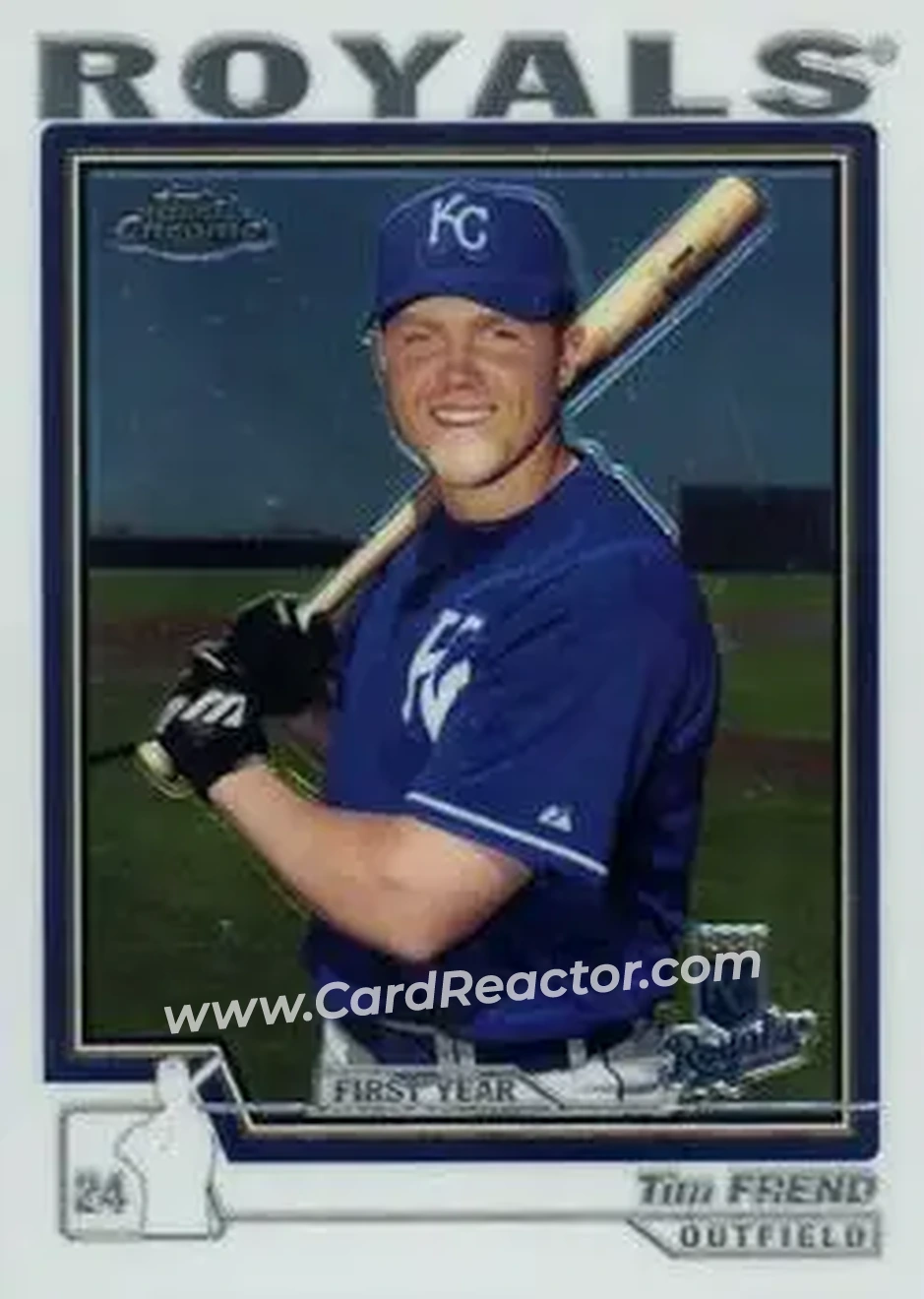 2004 Topps Chrome #218 - Tim Frend - Kansas City Royals - Front