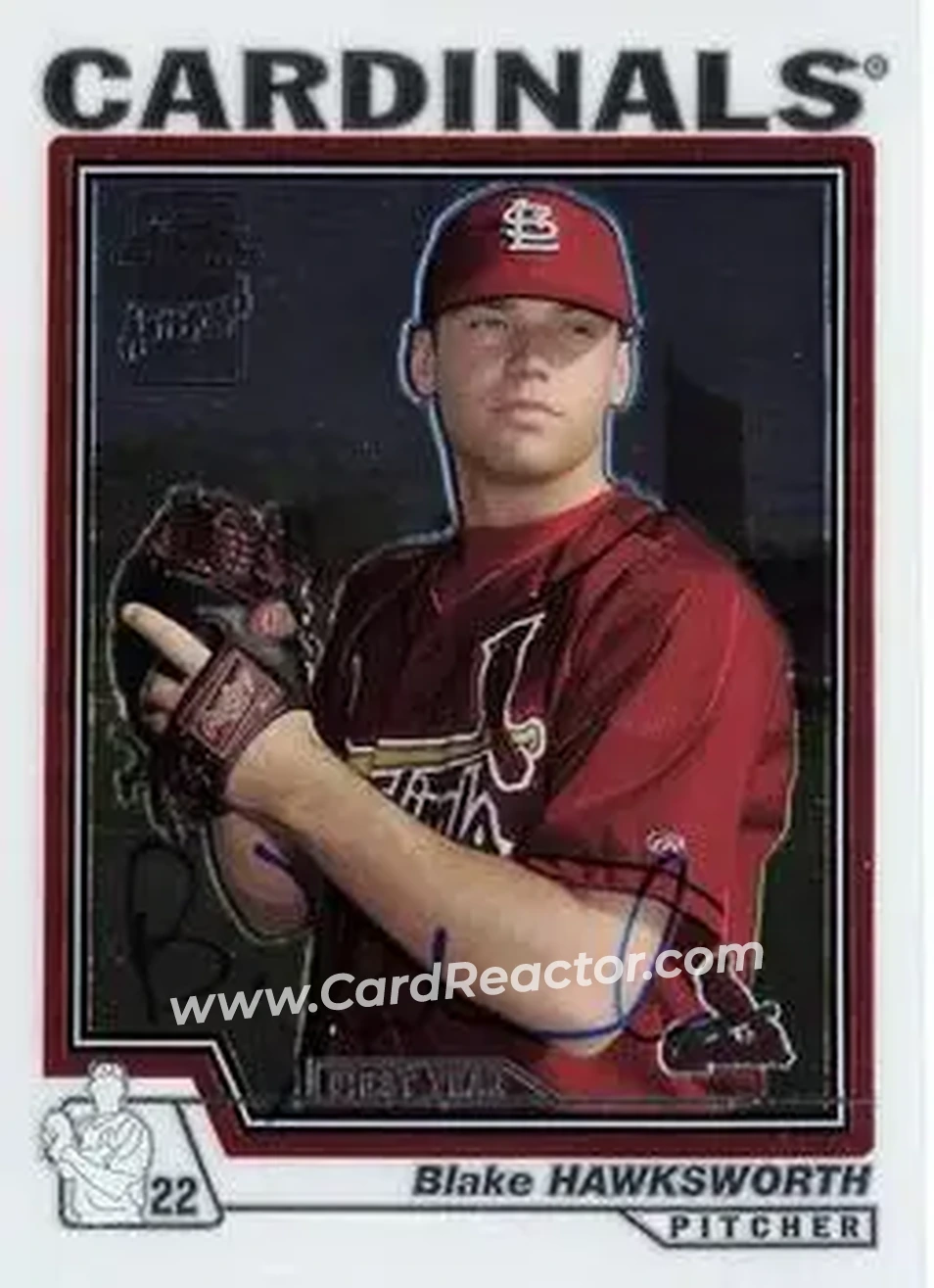 2004 Topps Chrome #222 - Blake Hawksworth - St. Louis Cardinals - Front