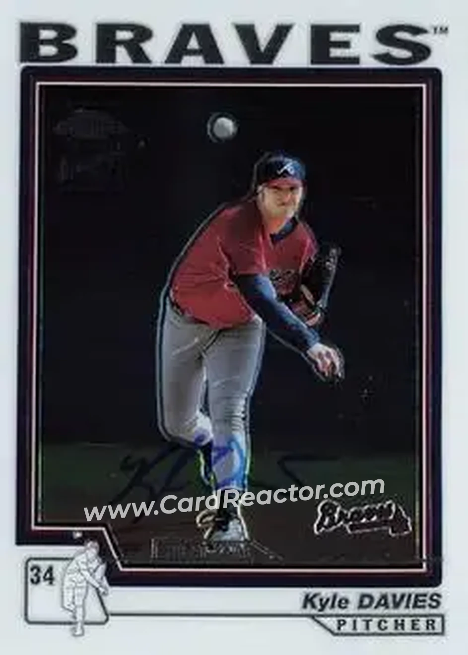 2004 Topps Chrome #228 - Kyle Davies - Atlanta Braves - Front