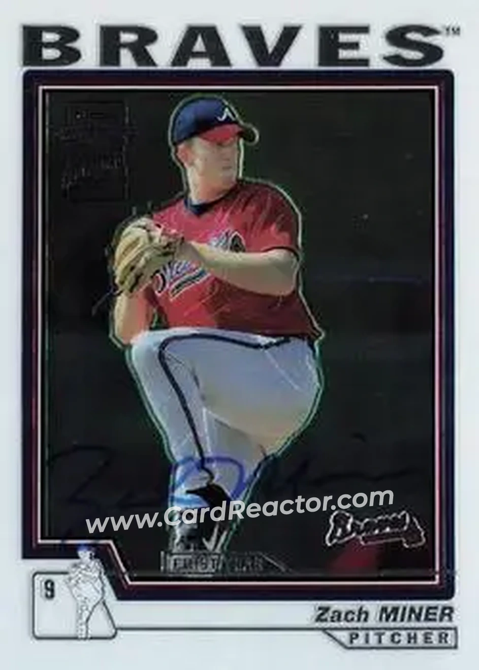 2004 Topps Chrome #232 - Zach Miner - Atlanta Braves - Front