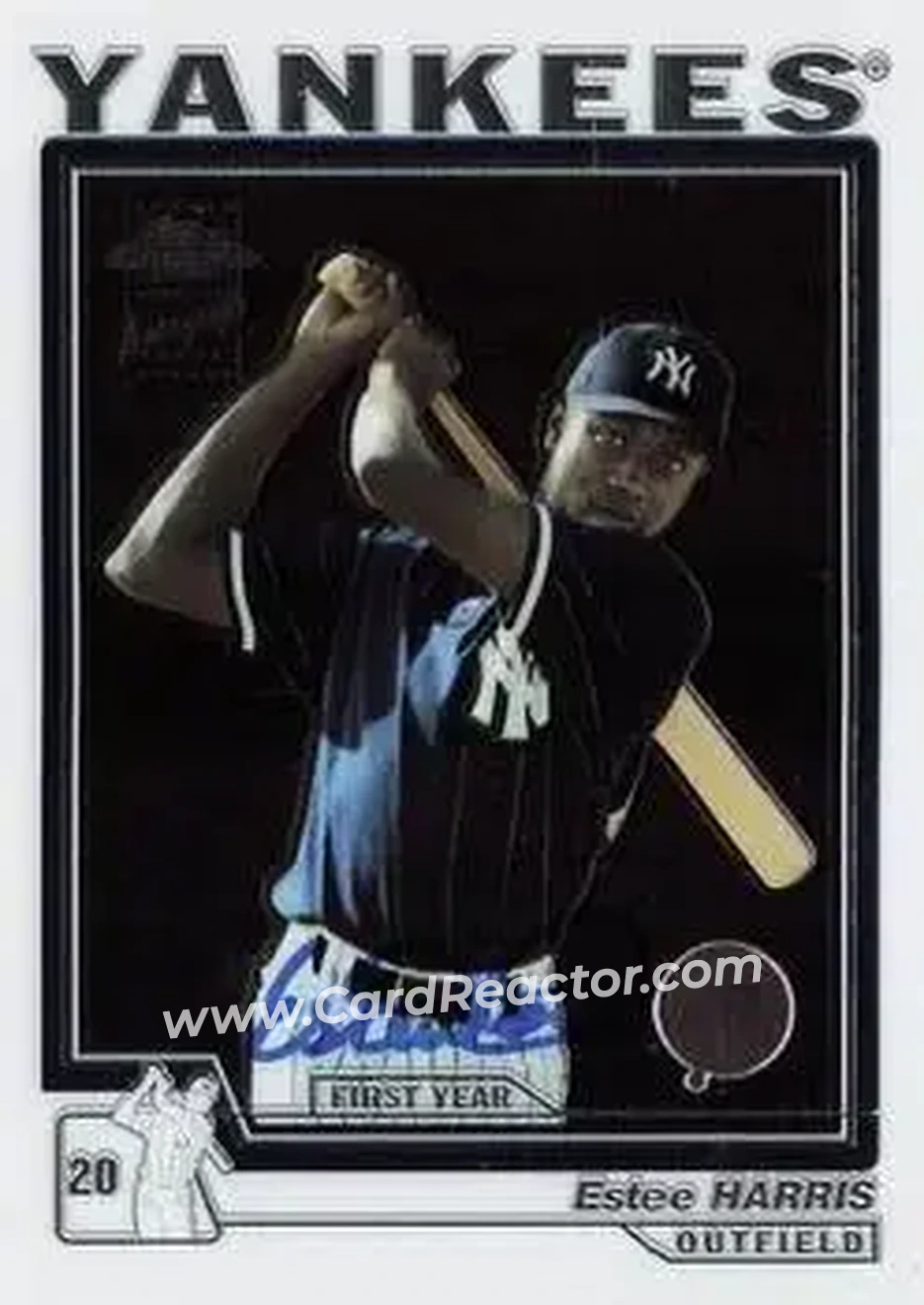 2004 Topps Chrome #237 - Estee Harris - New York Yankees - Front
