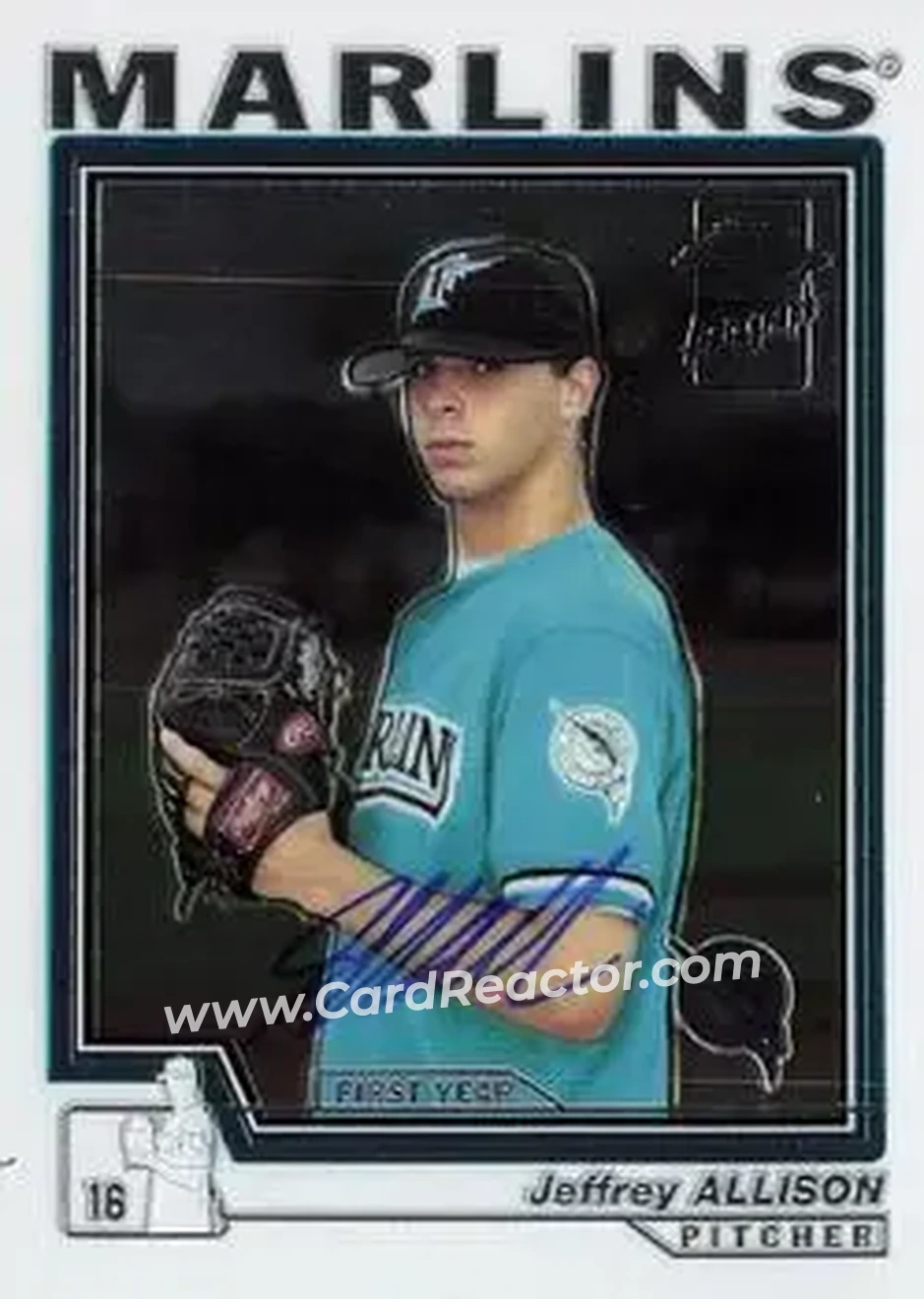 2004 Topps Chrome #238 - Jeff Allison - Florida Marlins - Front
