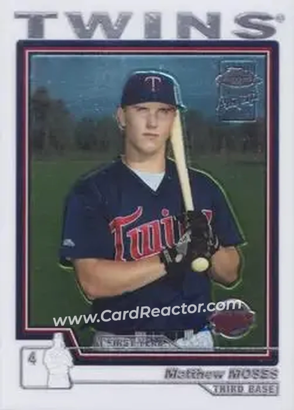 2004 Topps Chrome #240 - Matthew Moses - Minnesota Twins - Front