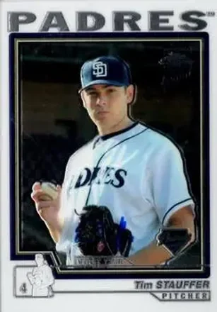 2004 Topps Chrome #241 - Tim Stauffer - San Diego Padres