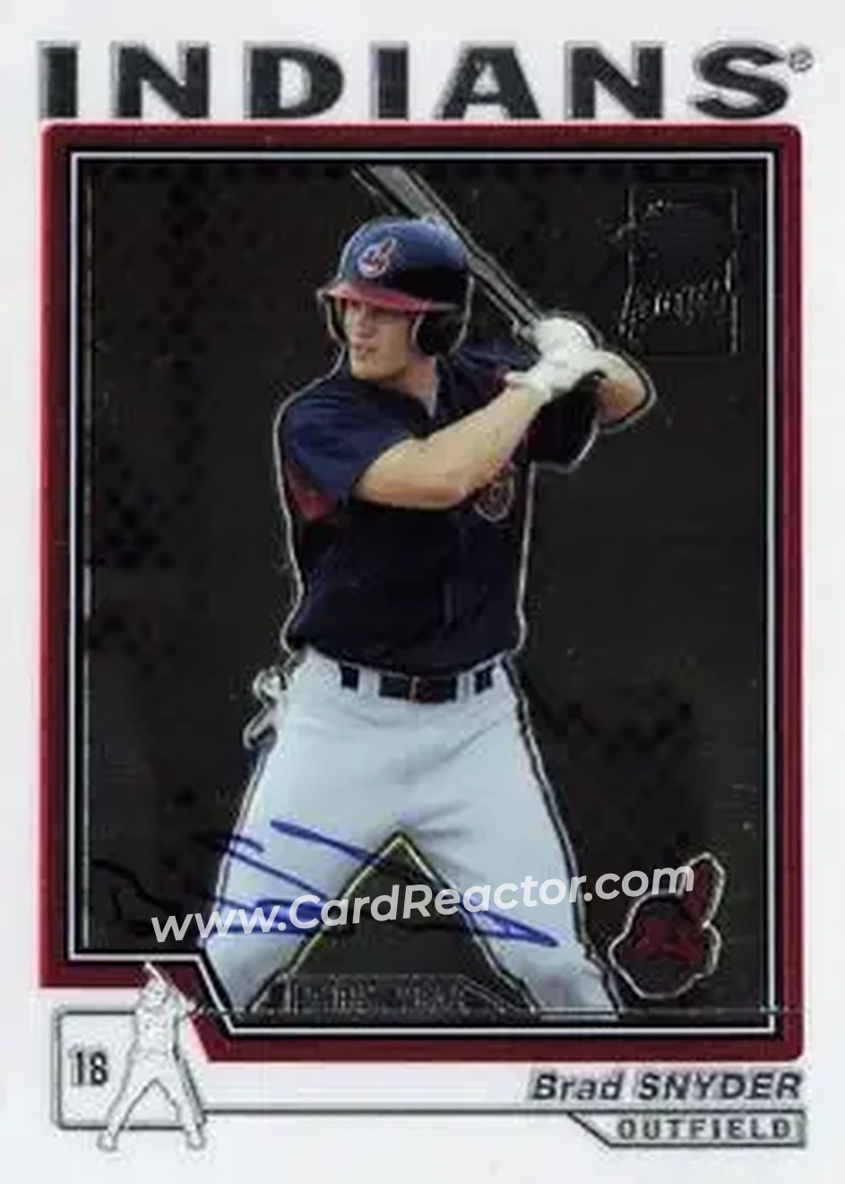 2004 Topps Chrome #242 - Brad Snyder - Cleveland Indians - Front