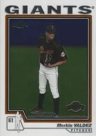 2004 Topps Chrome #250 - Merkin Valdez - San Francisco Giants