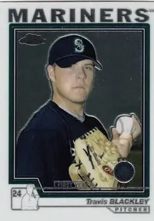 2004 Topps Chrome #252 - Travis Blackley - Seattle Mariners