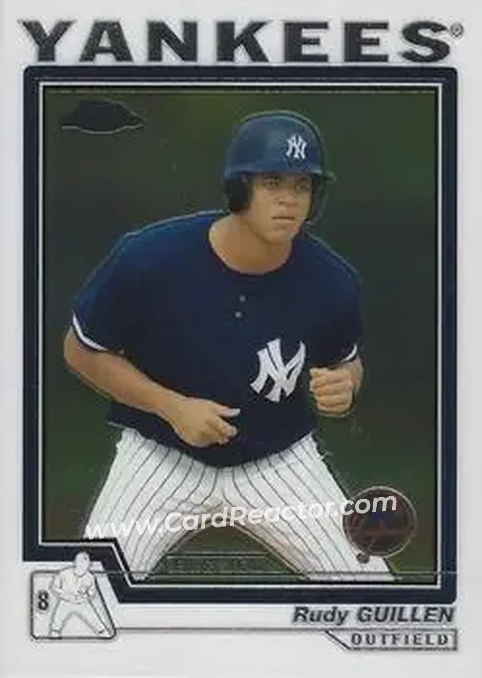 2004 Topps Chrome #254 - Rudy Guillen - New York Yankees - Front