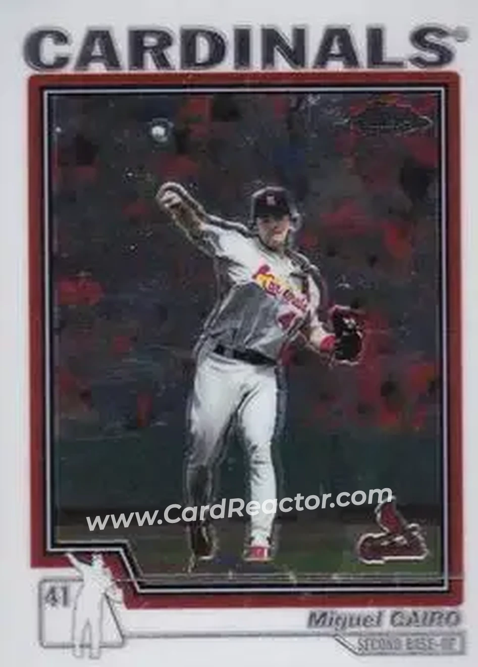 2004 Topps Chrome #157 - Miguel Cairo - St. Louis Cardinals - Front