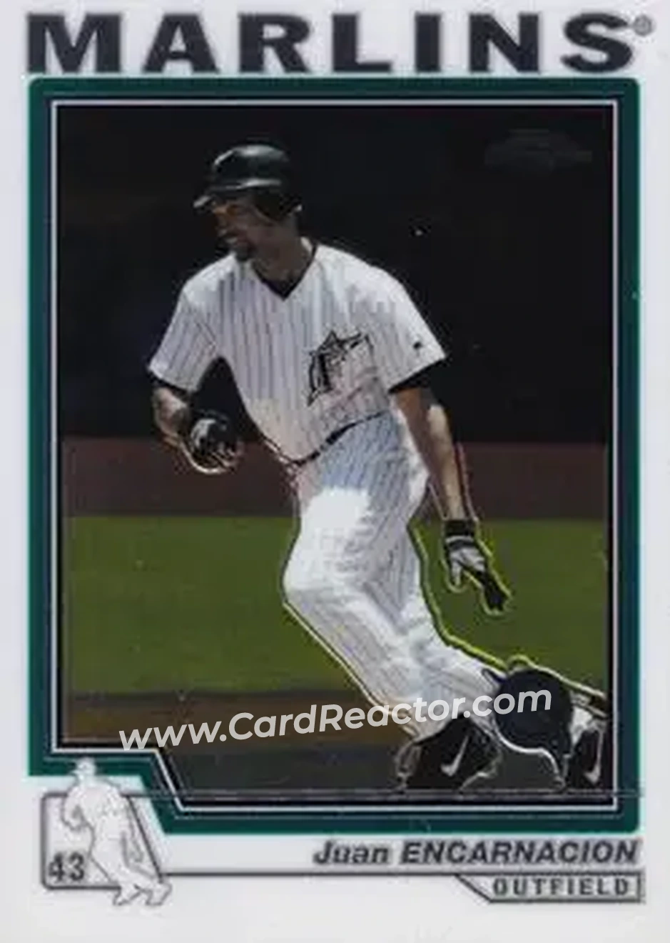 2004 Topps Chrome #172 - Juan Encarnacion - Florida Marlins - Front