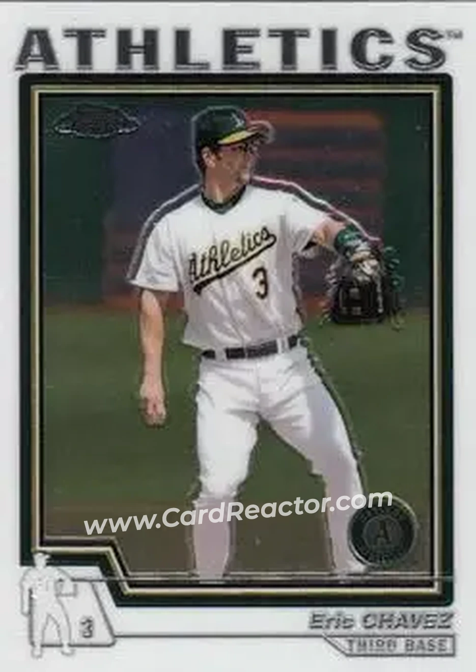 2004 Topps Chrome #180 - Eric Chavez - Oakland Athletics - Front
