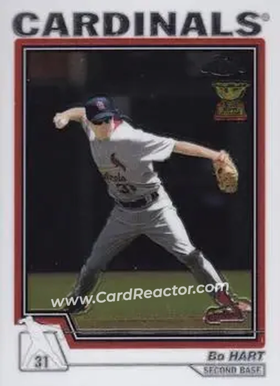 2004 Topps Chrome #203 - Bo Hart - St. Louis Cardinals - Front 2004 Topps Chrome #203 - Bo Hart - St. Louis Cardinals - Front