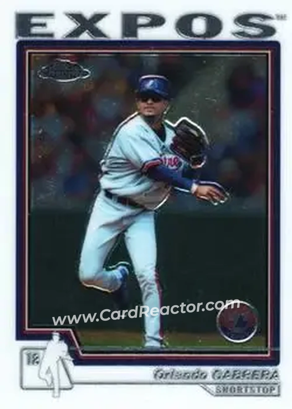 2004 Topps Chrome #208 - Orlando Cabrera - Montreal Expos - Front