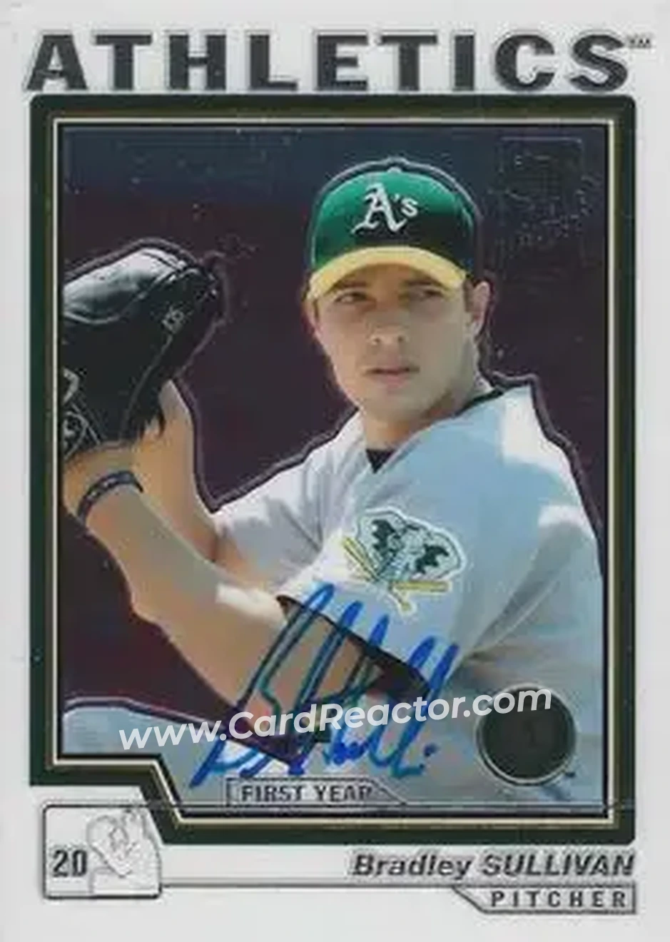 2004 Topps Chrome #234b - Brad Sullivan - Oakland Athletics - Front 2004 Topps Chrome #234b - Brad Sullivan - Oakland Athletics - Front