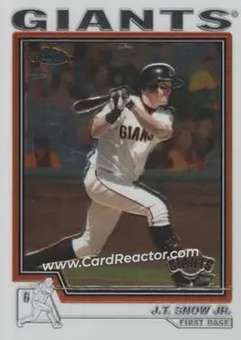 2004 Topps Chrome #278 - J.T. Snow - San Francisco Giants - Front