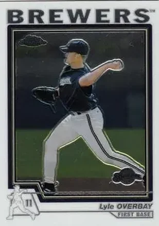 2004 Topps Chrome #283 - Lyle Overbay - Milwaukee Brewers