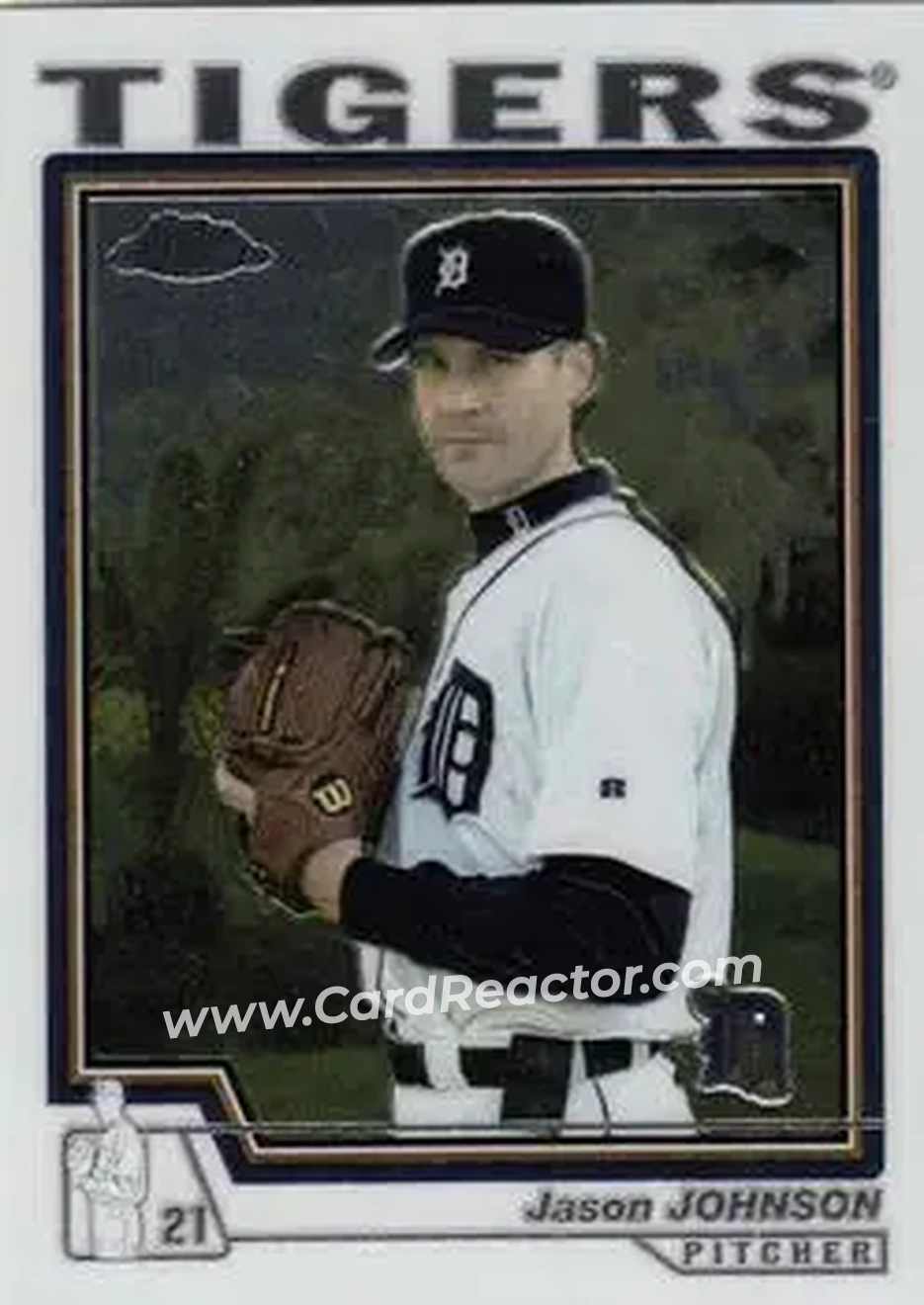 2004 Topps Chrome #286 - Jason Johnson - Detroit Tigers - Front 2004 Topps Chrome #286 - Jason Johnson - Detroit Tigers - Front