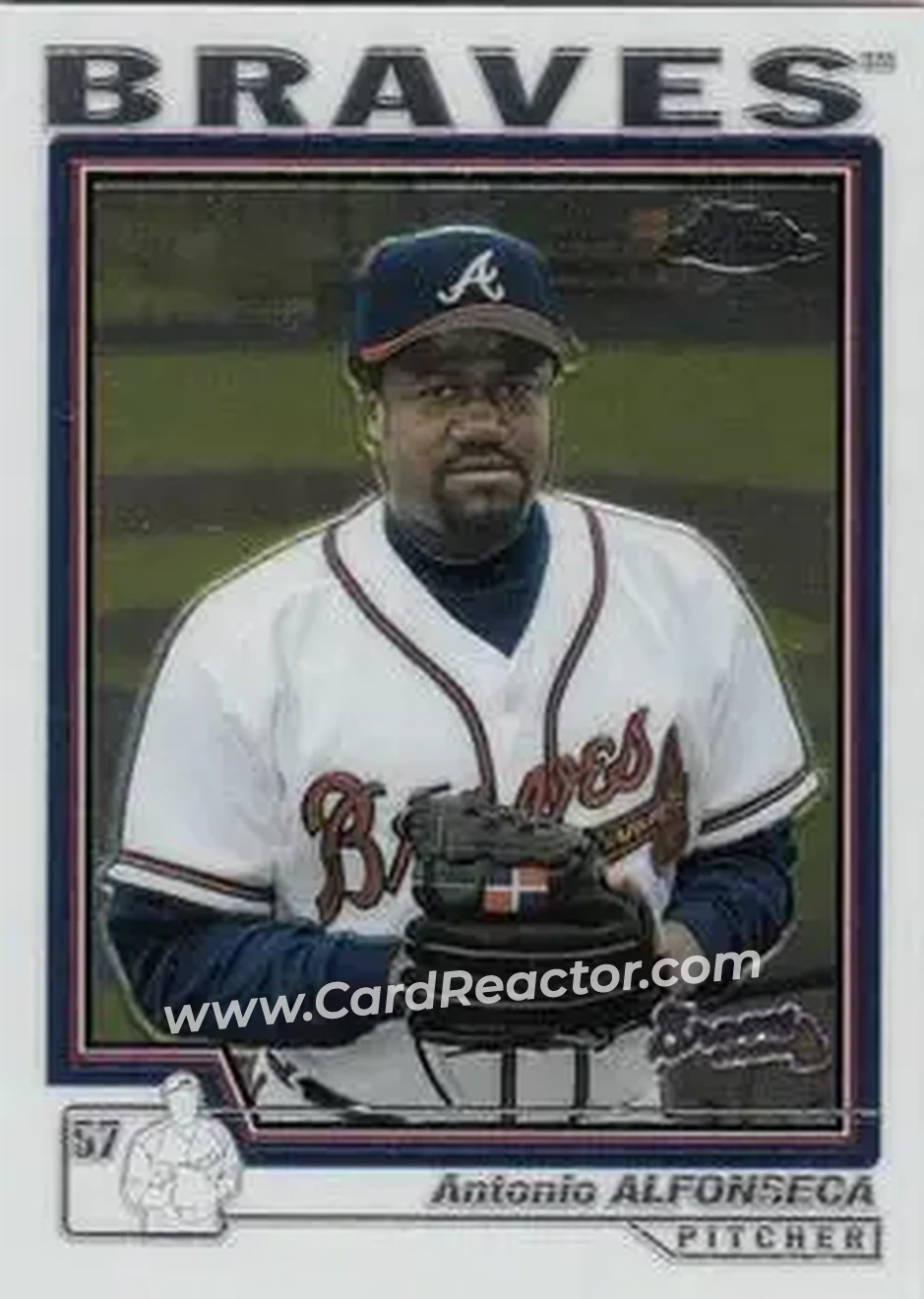 2004 Topps Chrome #288 - Antonio Alfonseca - Atlanta Braves - Front