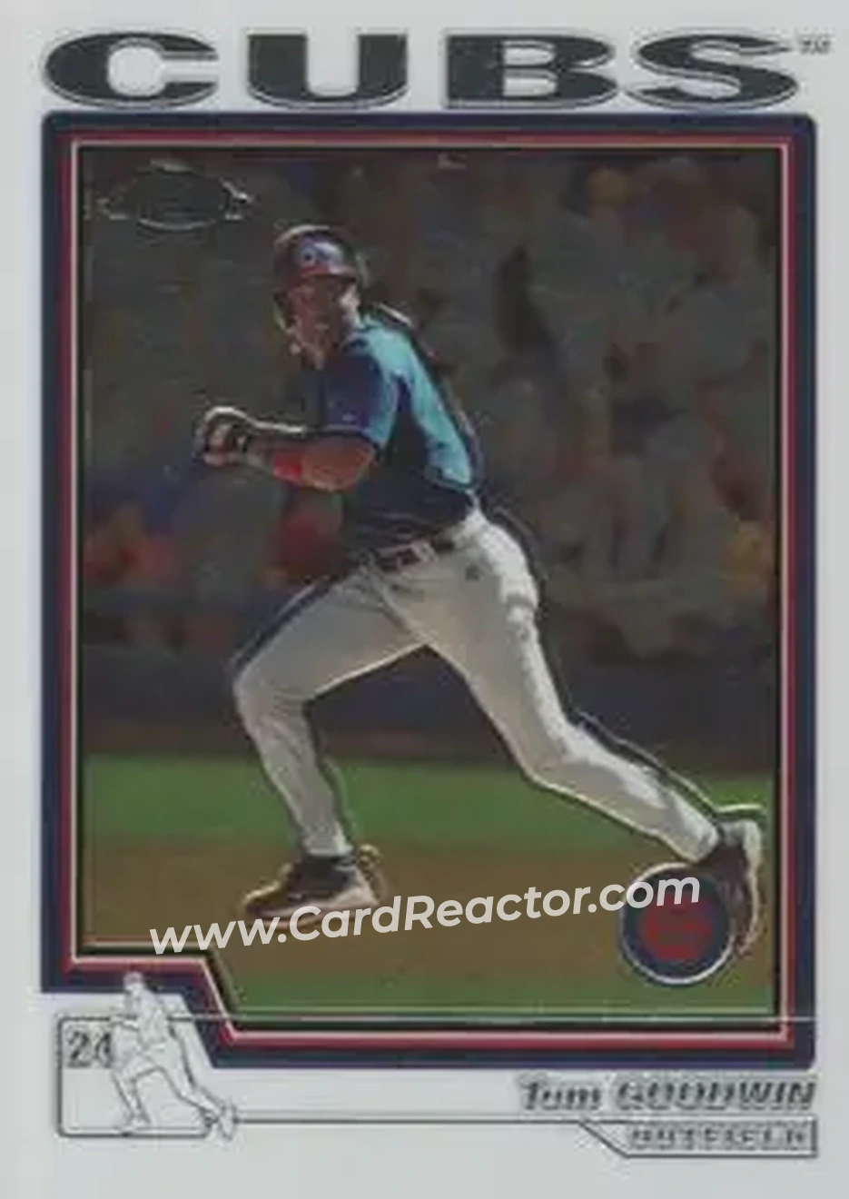 2004 Topps Chrome #289 - Tom Goodwin - Chicago Cubs - Front