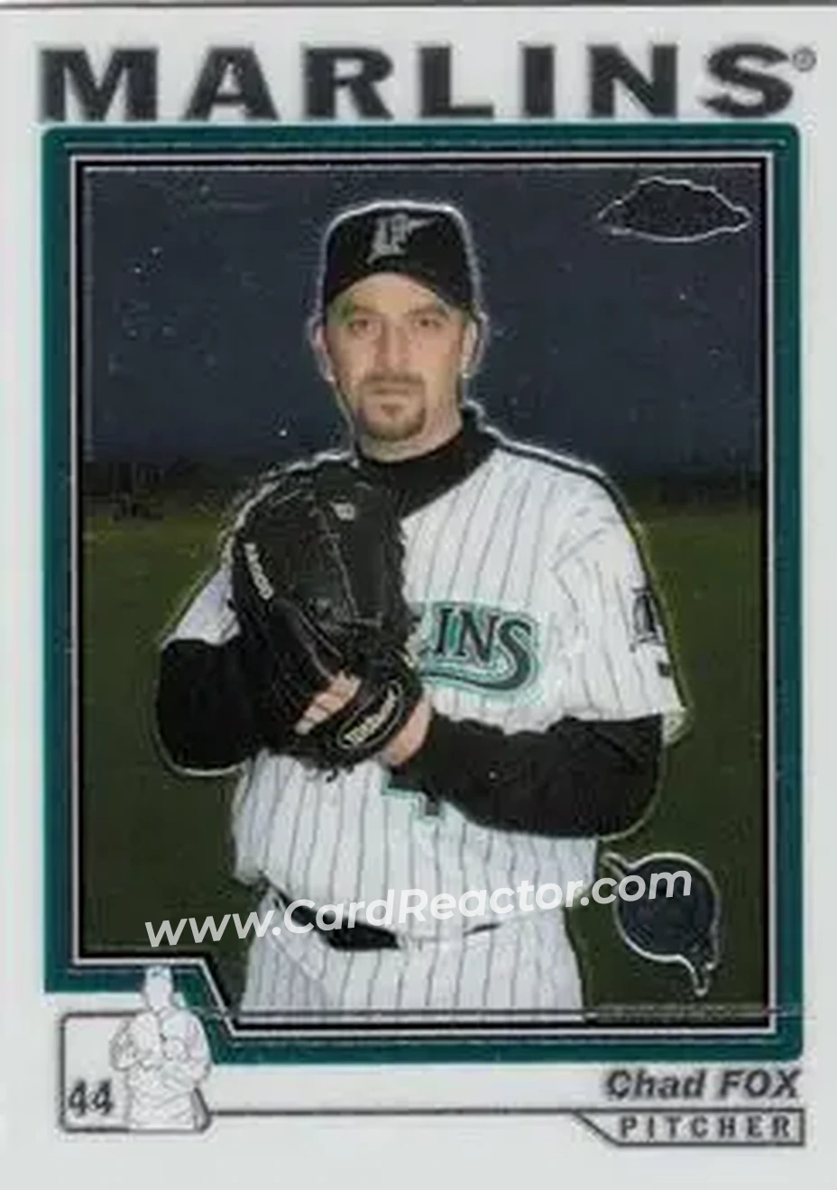 2004 Topps Chrome #295 - Chad Fox - Florida Marlins - Front