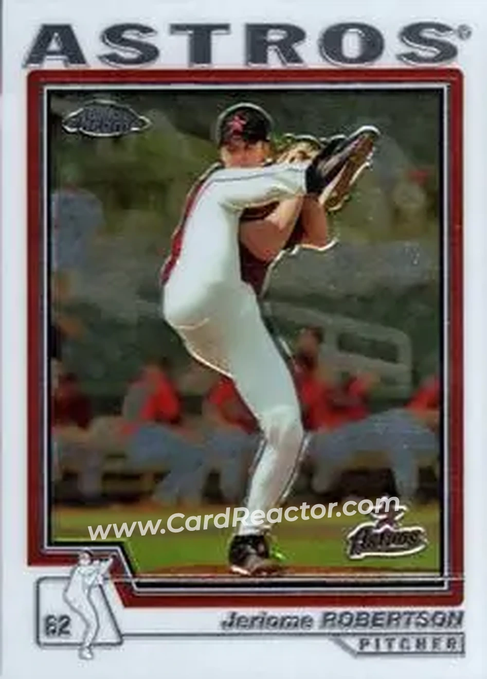 2004 Topps Chrome #296 - Jeriome Robertson - Houston Astros - Front
